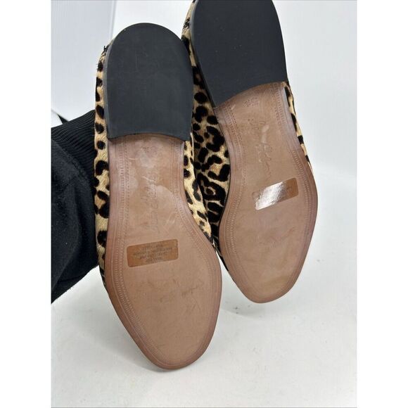 Sam Edelman Lorraine Women's Sz 5.5 Leather Bit Slip-On Loafers LEOPARD - Picture 8 of 9